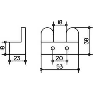 Крючок двойной Keuco Edition 300 хром (30015010000)