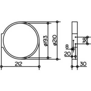 Полотенцедержатель Keuco Edition 300 кольцо 320мм (30021010000)