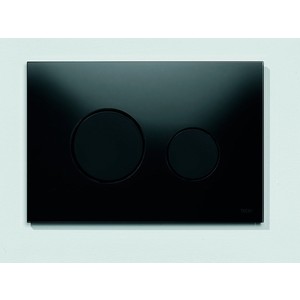 Панель смыва TECE Loop стекло чёрное, клавиши чёрные (9240657)