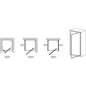 Душевая дверь Ravak Pivot PDOP1 90 прозрачная, белый (03G70100Z1)