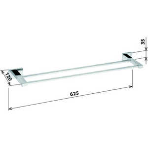 Полотенцедержатель Bemeta двойной (118104052)