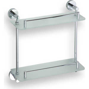 Полка стеклянная Bemeta двойная 400x115x385 мм (104202122)