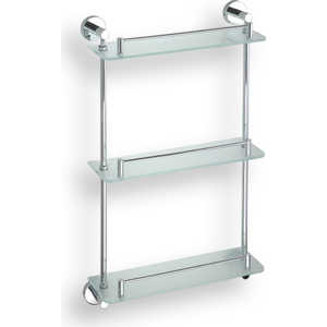 Полка стеклянная Bemeta тройная 365x115x620 мм (104202132)