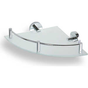 Полка стеклянная Bemeta угловая 260x260x60 мм (104202162)