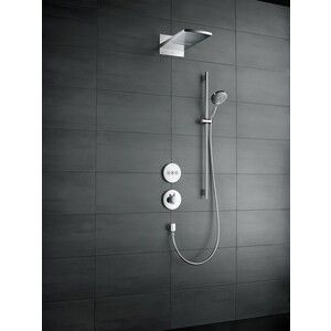 Душевой гарнитур Hansgrohe Raindance Select S 120 3 режима 90 см белый/хром (26631400)