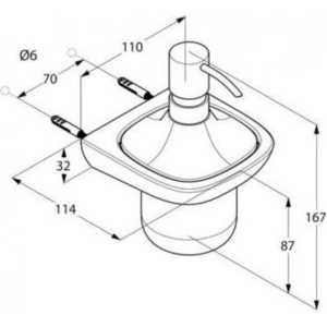 Дозатор для жидкого мыла Kludi Ambienta (5397605)