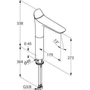 Смеситель для раковины Kludi Ambienta хром (532980575)