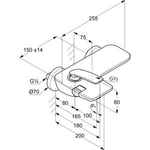 Смеситель для ванны Kludi Balance белый (524459175)
