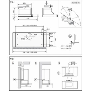 Вытяжка встраиваемая Zigmund & Shtain K 002.61 W