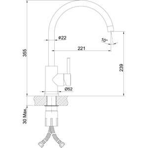 Смеситель для кухни Lemark Expert (LM5078S)