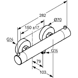 Термостат для душа Kludi Objekta (352000538)