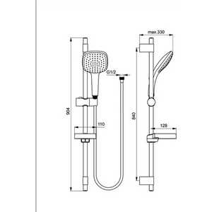 Душевой набор Jacob Delafon Aparu (E9114-CP)