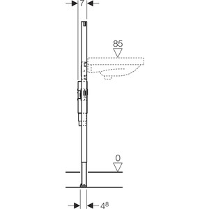 Инсталляция для раковины Geberit Duofix с сифоном (111.480.00.1)