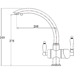 Смеситель для кухни ZorG Clean Water под фильтр, хром (ZR 327 yf)