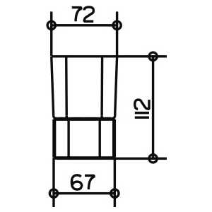 Стакан для ванной Keuco Elegance с держателем настольный (11650019001)
