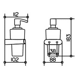 Дозатор для жидкого мыла Keuco Elegance настенный (11653019000)