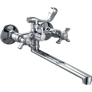 Смеситель для ванны Haiba HB24 универсальный, хром (HB2124)