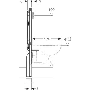Инсталляция для унитаза Geberit Duofix Sigma 8 UP720 (111.796.00.1)