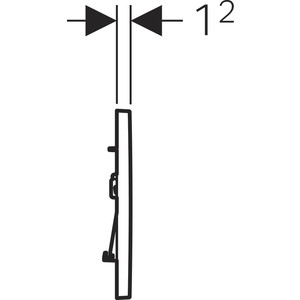 Кнопка смыва Geberit Sigma 30 белый/матовый хром (115.883.KL.1)