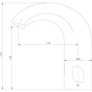Смеситель для раковины Lemark Project бесконтактный (сенсорный) (LM4656CE)