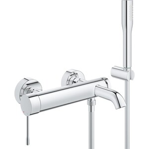 Смеситель для ванны Grohe Essence+ с душевым гарнитуром (33628001)