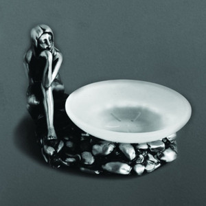 Мыльница настольная Art&Max Juno, серебро (AM-0071C-T)