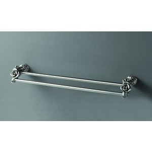 Двойной полотенцедержатель, 60 см Art&Max Rose, серебро (AM-0918-T)