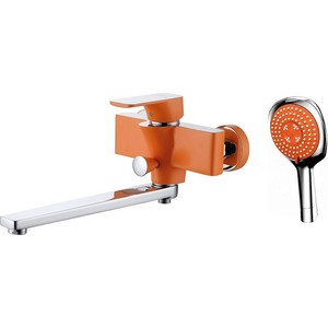 Смеситель для ванны D&K Berlin-Kunste с душем, оранжевый/хром (DA1433313)