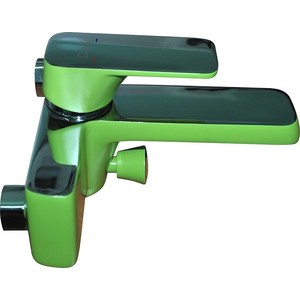 Смеситель для ванны D&K Berlin-Humboldt с душем, зеленый/хром (DA1433212)