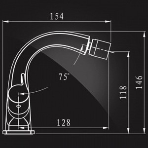 Смеситель для биде Elghansa New Wave Omega хром (4907594)