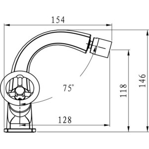 Смеситель для биде Elghansa New Wave Sigma хром (4907595)