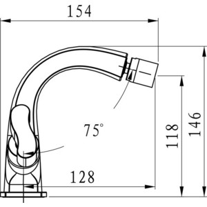 Смеситель для биде Elghansa New Wave Zeta хром (4907592)