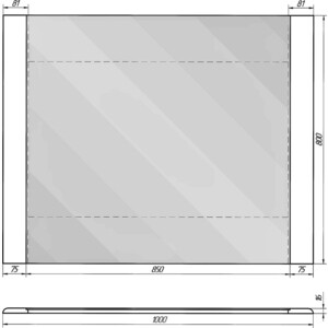 Зеркало Dreja Uni 105x80 (99.9007)