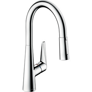 Смеситель для кухни Hansgrohe Talis с выдвижным изливом, хром (72813000)
