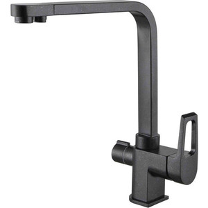 Смеситель для кухни ZorG Clean Water под фильтр (ZR 334 YF Черный металлик)