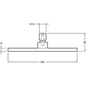 Верхний душ Jacob Delafon Katalyst (E13696-CP)