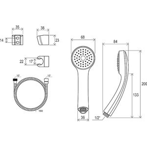 Душевой набор Ravak (X07P005)