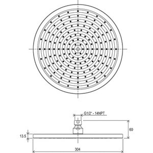 Верхний душ Ravak (X07P111)