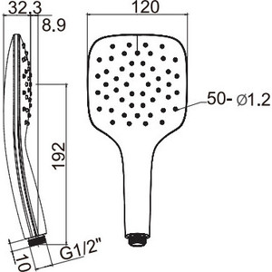 Ручной душ Ravak Air (X07P351)