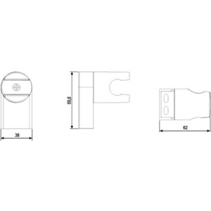 Держатель для душа Ravak Chrome (X07P011)