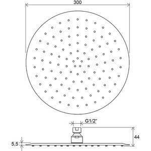 Верхний душ Ravak Chrome (X07P336)