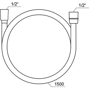 Душевой шланг Ravak SatinFlex 150 см, ПВХ, сатин (X07P176)