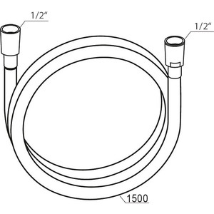 Душевой шланг Ravak SilverShine 150 см, ПВХ, хром (X07P338)