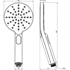 Ручной душ Ravak Туман (X07P233)