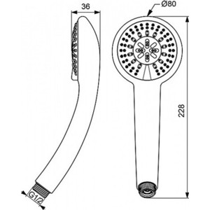 Ручной душ Vidima Видима Фреш (BA206AA)