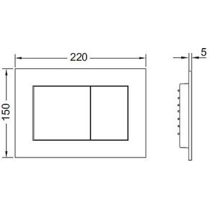 Панель смыва TECE Now белая (9240400