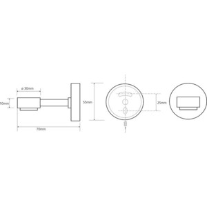 Мыльница магнитная Bemeta Omega (104108202)
