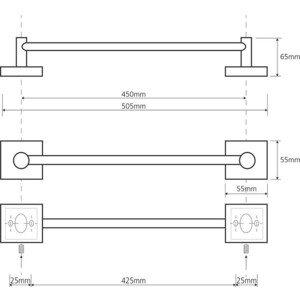 Полотенцедержатель Bemeta Beta (132104022)