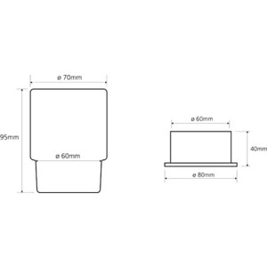 Стакан для ванной Bemeta Omega (138110061)