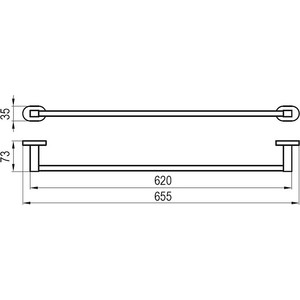 Полотенцедержатель Ravak Chrome CR 310.00 66 см (X07P192)